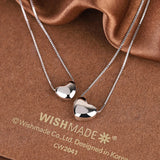 Heart Pendant Necklace 925 Sterling Silver Jewelry Chains