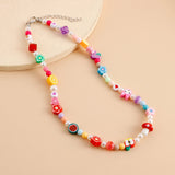 Fairy Style Multi-element Fruit Pearl Necklace Girl Bohemian