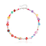 Fairy Style Multi-element Fruit Pearl Necklace Girl Bohemian