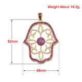 Zircon Gem Pendant Clasp DIY Chains Banquet Wedding Jewelry
