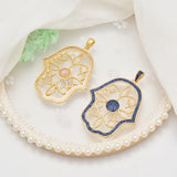 Zircon Gem Pendant Clasp DIY Chains Banquet Wedding Jewelry