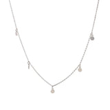 Sterling Silver Circle Chain Boho Necklace Women Accessories