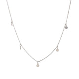 Sterling Silver Circle Chain Boho Necklace Women Accessories