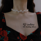 Pearl Necklace Choker for Women Wedding Jewelry