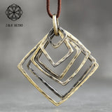 Long Vintage Bronze Alloy Choker Necklace Pendant Jewelry