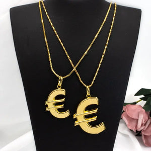 Euro Pattern Necklace Pendant African Costume Jewelry Accessory