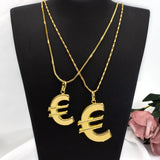Euro Pattern Necklace Pendant African Costume Jewelry Accessory