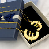 Euro Pattern Necklace Pendant African Costume Jewelry Accessory