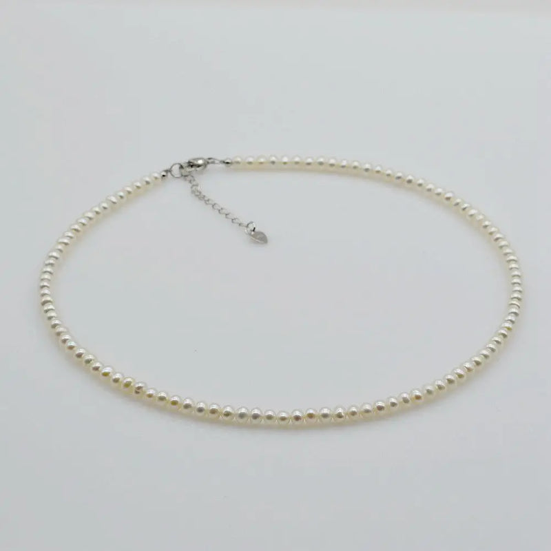 Delicate Natural Small Pearl Beaded Necklace