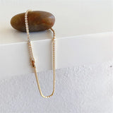 Rhinestone Necklace for Women Alloy Jewelry Plating Chains Pendant