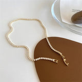 Rhinestone Necklace for Women Alloy Jewelry Plating Chains Pendant