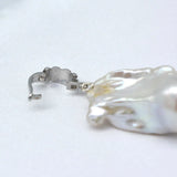 Baroque Pearl Pendant Leather Necklace for Women