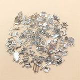 Nedar 100pcs Mix Alloy Metal Charms for DIY Necklace Bracelet Making