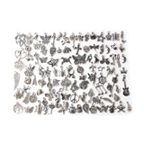 Nedar 100pcs Mix Alloy Metal Charms for DIY Necklace Bracelet Making
