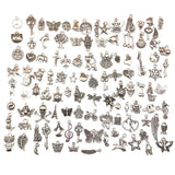 Nedar 100pcs Mix Alloy Metal Charms for DIY Necklace Bracelet Making