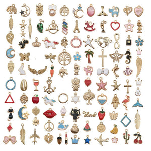 Nedar 110pcs Charms for Jewelry Making DIY Bracelet Necklace