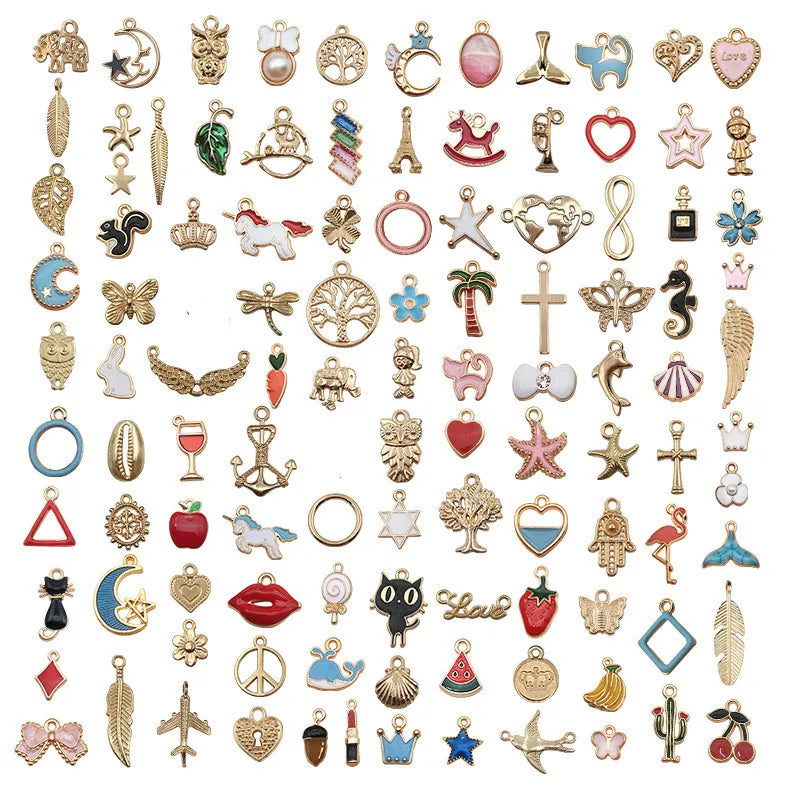 Nedar 110pcs Charms for Jewelry Making DIY Bracelet Necklace