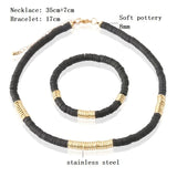 35cm Soft Pottery Bracelet Set for Women
