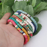 Bohemian Clay Bead Bracelet Nationality Jewelry