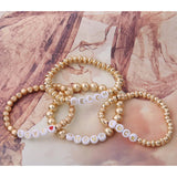 Boho Freshwater Pearl Copper Bracelet Handmade Jewelry