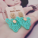 Y2K Leopard Lion Earrings Resin Big Ear Accessories Gift
