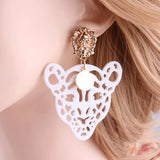 Y2K Leopard Lion Earrings Resin Big Ear Accessories Gift
