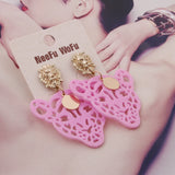 Y2K Leopard Lion Earrings Resin Big Ear Accessories Gift