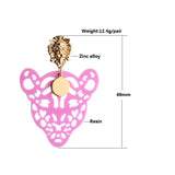 Y2K Leopard Lion Earrings Resin Big Ear Accessories Gift