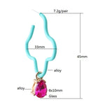 Y2K Candy Colorful Earring Paint Brinco Ear Oorbellen Multicolor Christmas Charm