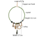 Long Crystal Earring Big Nationality Manual Dangle Bohemian Earrings
