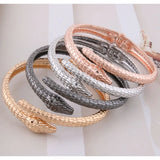 NeeFuWoFu Snake Alloy Bracelet Open Spring Buckle Gradient Manual