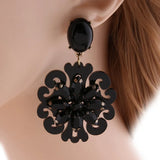 Resin Rhinestone Drop Earrings for Women Charm Christmas Jewelry