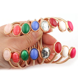NeeFuWoFu Natural Stone Bracelets Bangle For Woman
