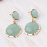 NeeFuWoFu Stone Crystal Dangle Earrings Drop Shape Charm Brinco Ear