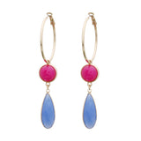 NeeFuWoFu Stone Earrings Freshwater Pearl Spherical Charm Large Brinco