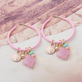 NeeFuWoFu Y2K Boho Colorful Bead Earrings Dangle Jewelry