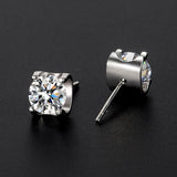 1ct Moissanite Earrings Diamond 925 Silver Studs Wedding Jewelry
