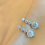 2.6ct Moissanite Diamond Earrings 925 Sterling Silver Studs