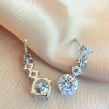 2.6ct Moissanite Diamond Earrings 925 Sterling Silver Studs