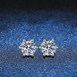 2ct Moissanite Studs Earrings S925 Sterling Silver Lab Diamond Earring