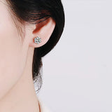 2ct Moissanite Studs Earrings S925 Sterling Silver Lab Diamond Earring