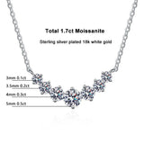 Moissanite Necklace 925 Sterling Sliver18k Plated Necklaces