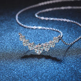 Moissanite Necklace 925 Sterling Sliver18k Plated Necklaces