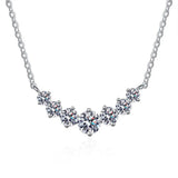 Moissanite Necklace 925 Sterling Sliver18k Plated Necklaces