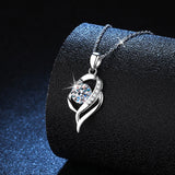 Moissanite Necklace 925 Sterling Sliver Plated 18k Pendant