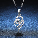 Moissanite Necklace 925 Sterling Sliver Plated 18k Pendant
