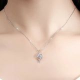 Moissanite Necklace 925 Sterling Sliver Plated 18k Pendant