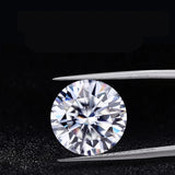 Real Gems Moissanite Loose Stone D VVS1 Round Cut Lab Grown Diamond