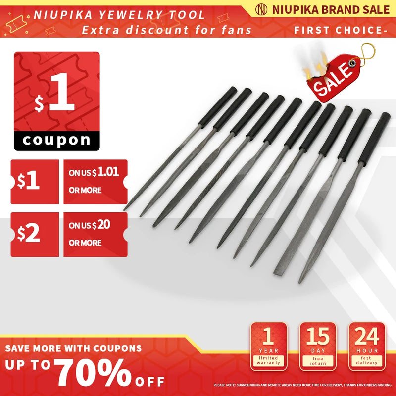Needle File Set Diamond File With Plastic Handle