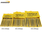 Needle File Set Diamond File Plastic Handle Wood Metal Glass Stone Polishing